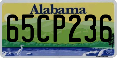 AL license plate 65CP236