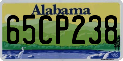 AL license plate 65CP238