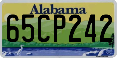 AL license plate 65CP242