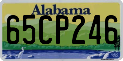 AL license plate 65CP246