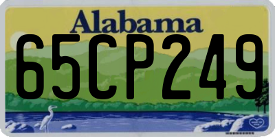 AL license plate 65CP249