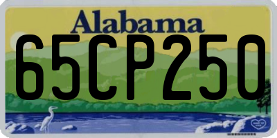 AL license plate 65CP250