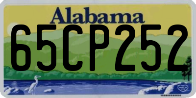 AL license plate 65CP252