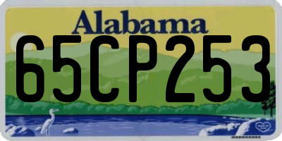 AL license plate 65CP253