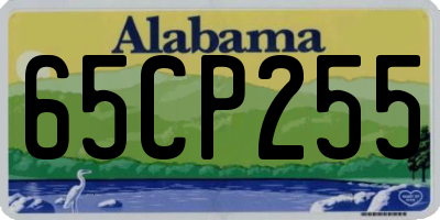 AL license plate 65CP255