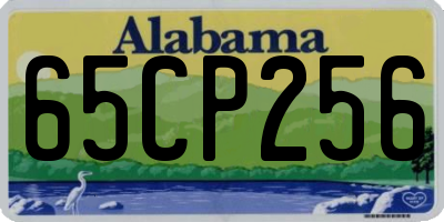 AL license plate 65CP256