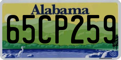 AL license plate 65CP259