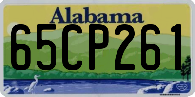 AL license plate 65CP261