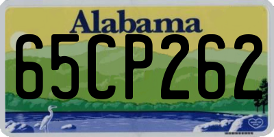 AL license plate 65CP262