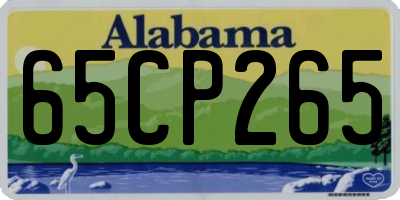 AL license plate 65CP265