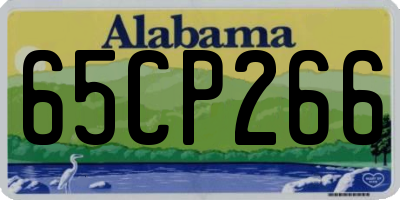 AL license plate 65CP266