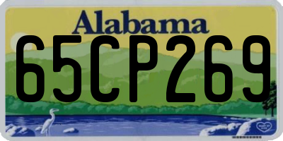 AL license plate 65CP269