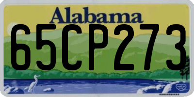AL license plate 65CP273