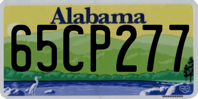AL license plate 65CP277