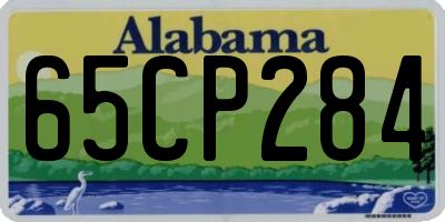 AL license plate 65CP284