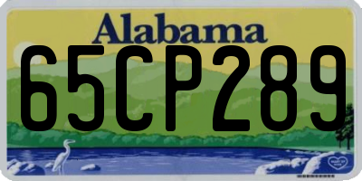 AL license plate 65CP289