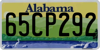 AL license plate 65CP292