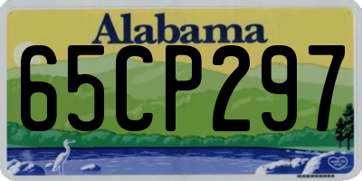 AL license plate 65CP297