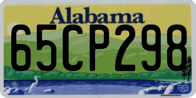 AL license plate 65CP298