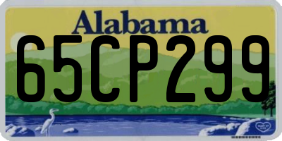 AL license plate 65CP299