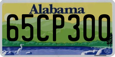 AL license plate 65CP300