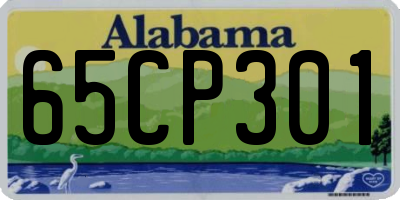 AL license plate 65CP301