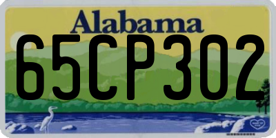 AL license plate 65CP302