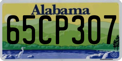 AL license plate 65CP307