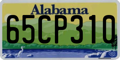 AL license plate 65CP310