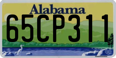 AL license plate 65CP311