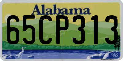 AL license plate 65CP313
