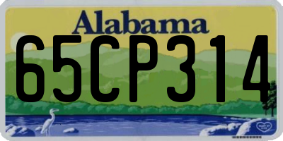 AL license plate 65CP314