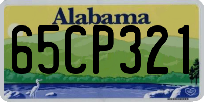 AL license plate 65CP321