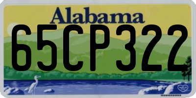 AL license plate 65CP322