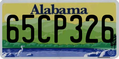 AL license plate 65CP326