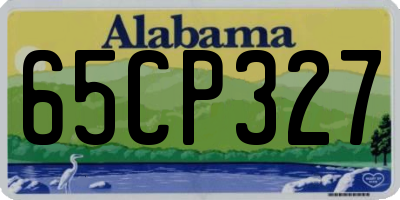 AL license plate 65CP327