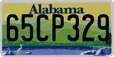 AL license plate 65CP329