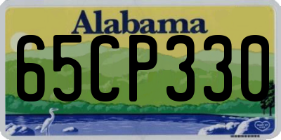 AL license plate 65CP330