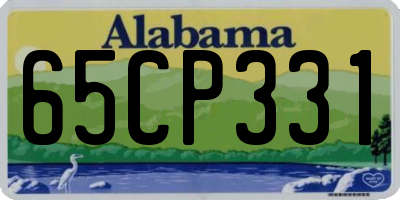 AL license plate 65CP331