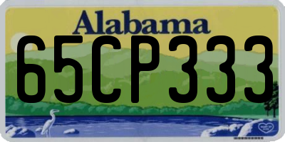 AL license plate 65CP333