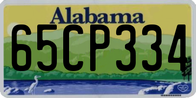 AL license plate 65CP334