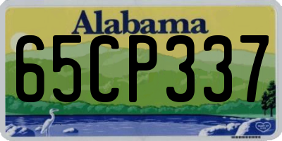 AL license plate 65CP337