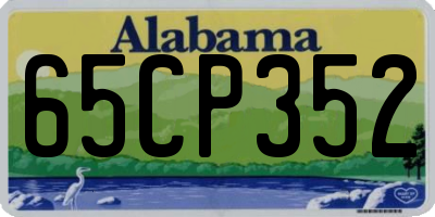 AL license plate 65CP352