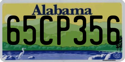 AL license plate 65CP356