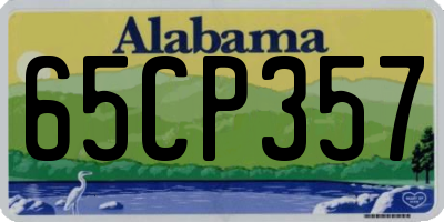 AL license plate 65CP357