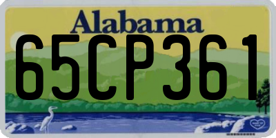 AL license plate 65CP361