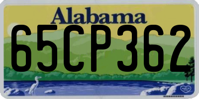 AL license plate 65CP362