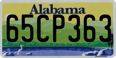 AL license plate 65CP363