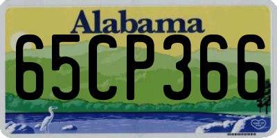 AL license plate 65CP366