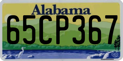 AL license plate 65CP367